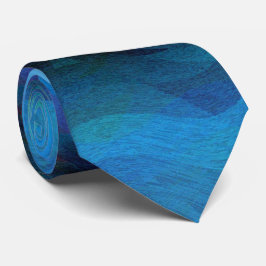 Kall Flame coola blue modern abstrakt art Slips