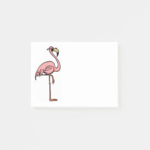 Kall Flamingo som Posta-det noterar Post-it Block