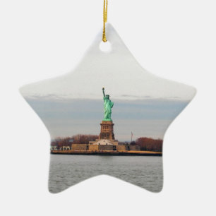 Kall frihetsgudinnan - NY New York Julgransprydnad Keramik