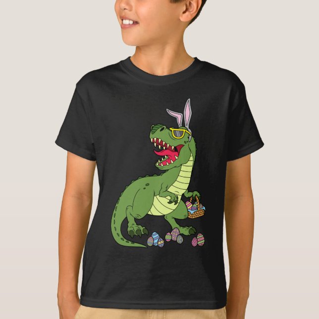 Kall gåva för påskDinosaurskjorta för pojkar T Shirt (Framsida)