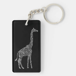 Kall giraff Keychain