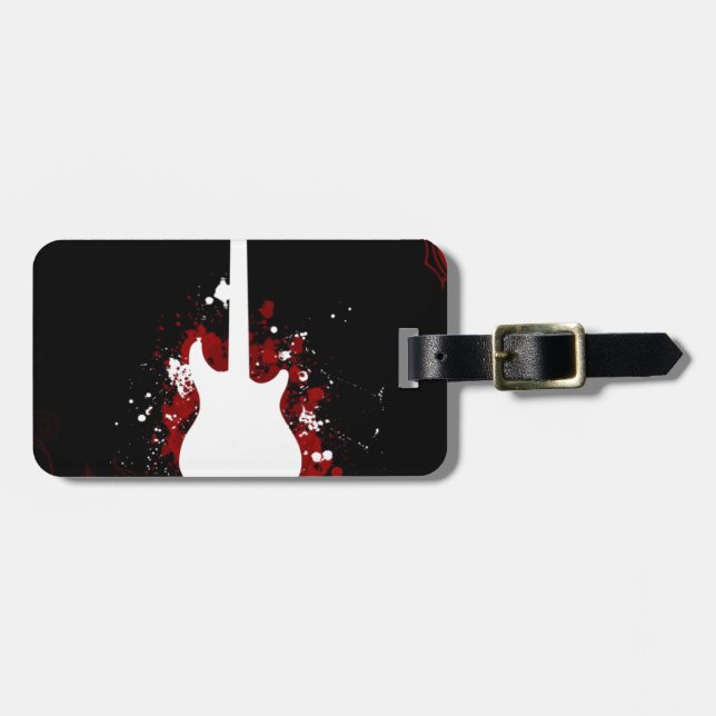 Kall gitarrdesign bagagebricka (Horisontell Framsida)