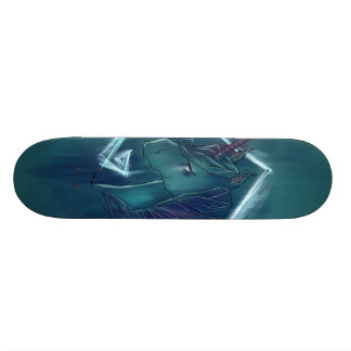 Kall grafittiunicornskateboard skateboard bräda 21,5 cm