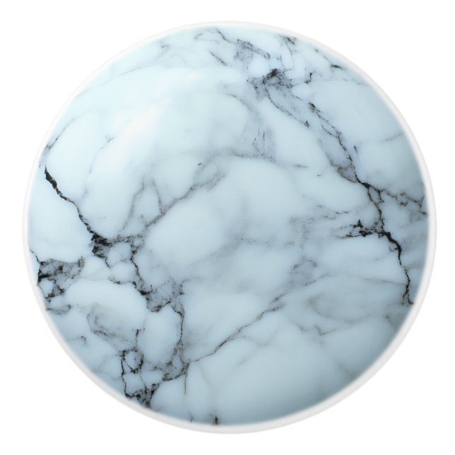 Kall Grått Marble Mönster Knopp (Framsidan)