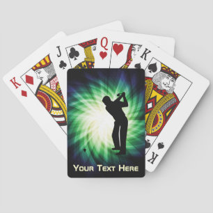 Kall grön Golf Kortlek