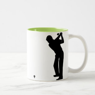 Kall grön Golf Två-Tonad Mugg