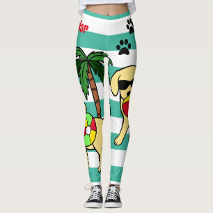 Kall gul Labrador solglasögonLabrador mamma Leggings