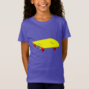 Kall gul skateboard t shirt