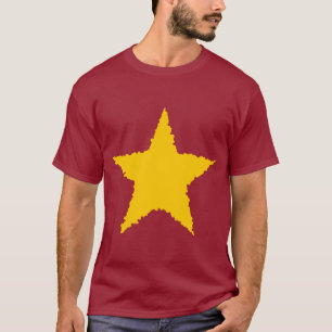 Kall gul stjärna tee shirt