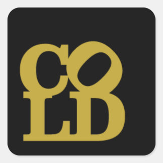 Kall - Guld på Svarta havet Fyrkantigt Klistermärke