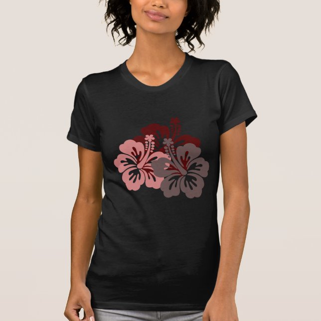 kall hibiskus tee shirt (Framsida)