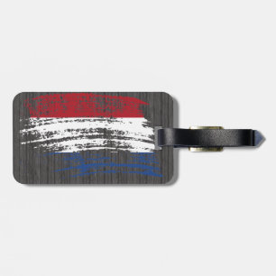 Kall holländsk flaggadesign bagagebricka
