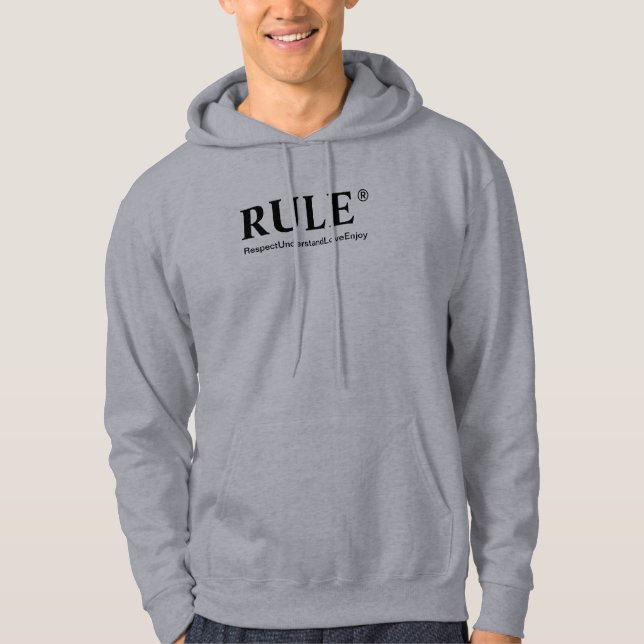 Kall Hoodie med ett speciellt meddelande (Framsida)