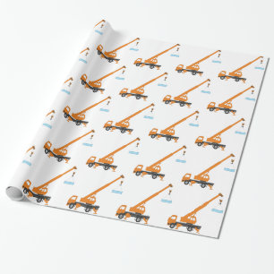 Kall idé för kranpojkegåva presentpapper