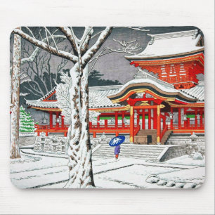 Kall insnöad iwashimizuhachimanrelikskrin kyoto musmatta
