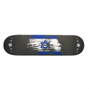 Kall israelisk flaggadesign old school skateboard bräda 18 cm
