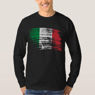 Kall italiensk flaggadesign tee shirt