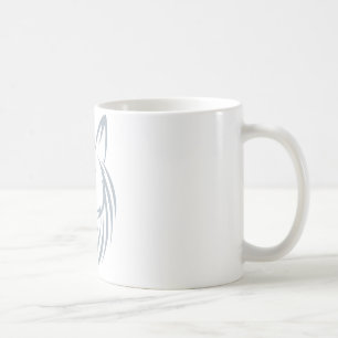 Kall jaktprärievarglogotyp kaffemugg