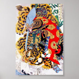 Kall japansk legendarisk konst för poster