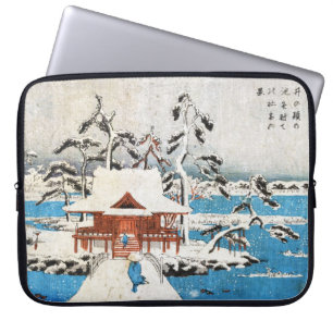 Kall japansk snö för relikskrin för laptop fodral