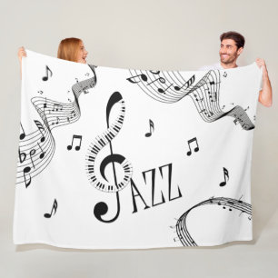 Kall Jazzmusik Fleecefilt