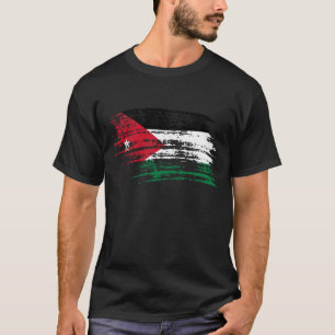 Kall jordansk flaggadesign t-shirt