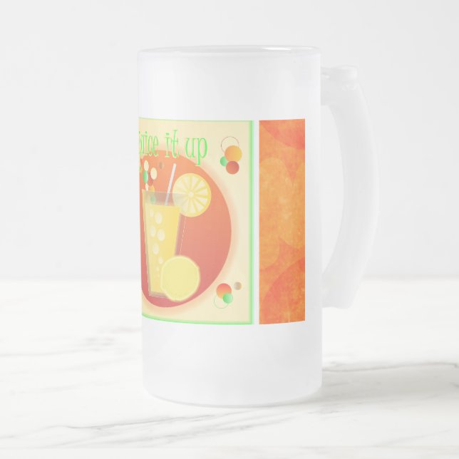 Kall Juice Beverage Orange Frosted Mugg (Framsida höger)