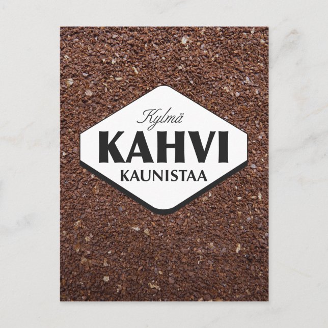 Kall Kaffa Förskönar Postcard 3 Vykort (Framsida)