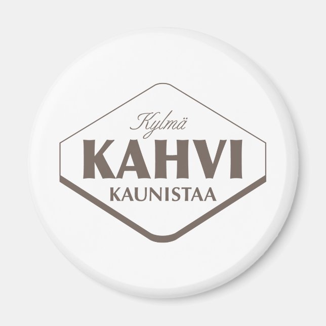 Kall kaffe förskönar Magnet 2 (Framsidan)