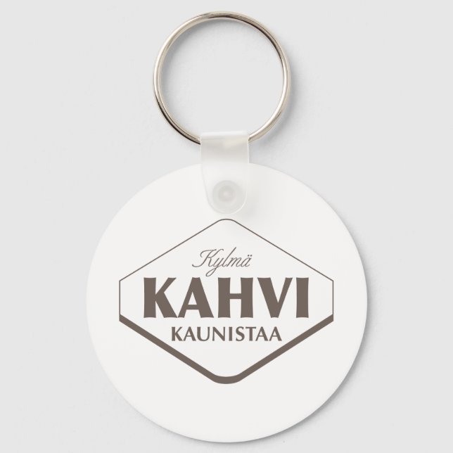 Kall Kaffekaffe Förskönar Nyckelring 2 (Framsida)