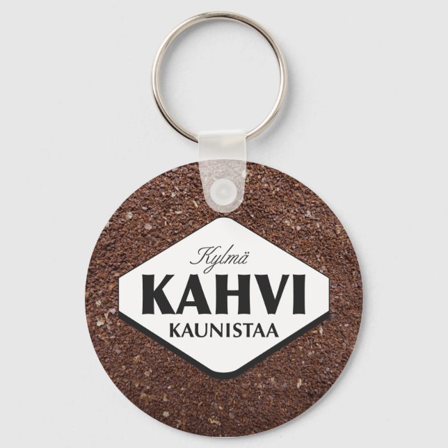 Kall Kaffekaffe Förskönar Nyckelring 3 (Framsida)