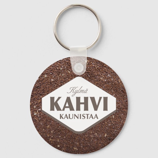 Kall Kaffekaffe Förskönar Nyckelring 4 (Framsida)