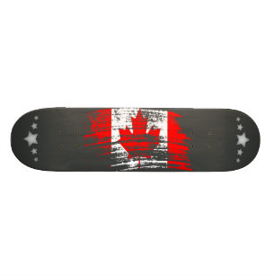 Kall kanadensisk flaggadesign skateboard bräda 19,5 cm