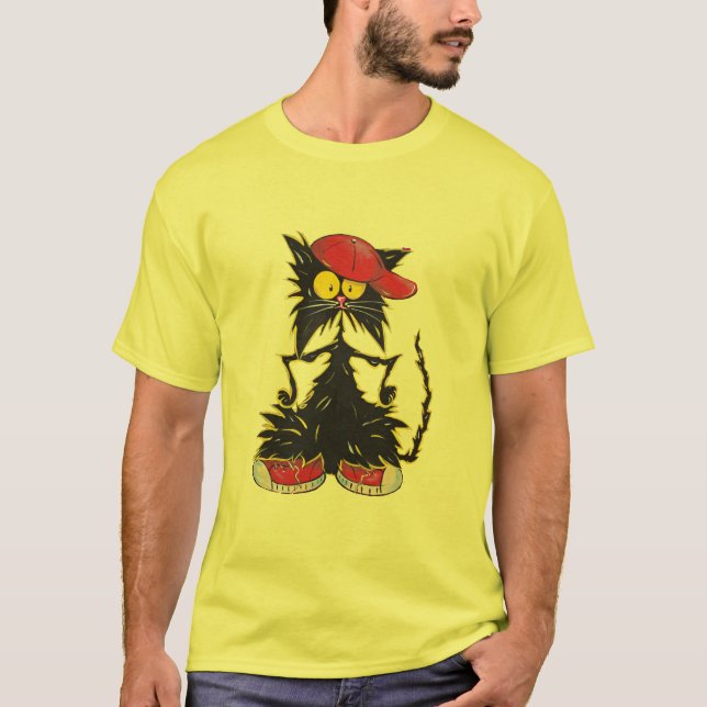 Kall Kat-hip hop T Shirt (Framsida)