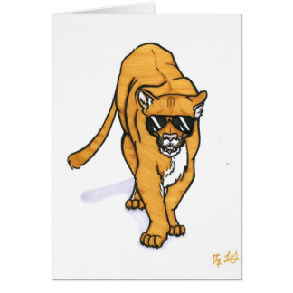 kall katt hälsningskort