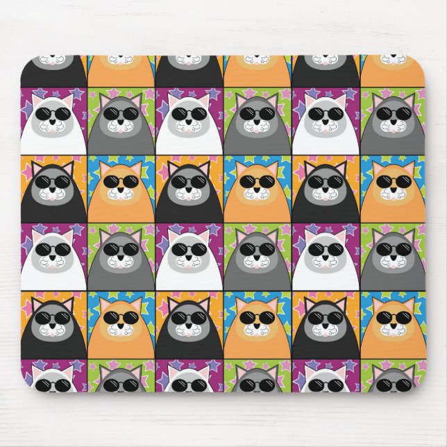 Kall katt Mousepad Musmatta (Framsidan)