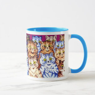 Kall kattmugg av Louis Wain Mugg