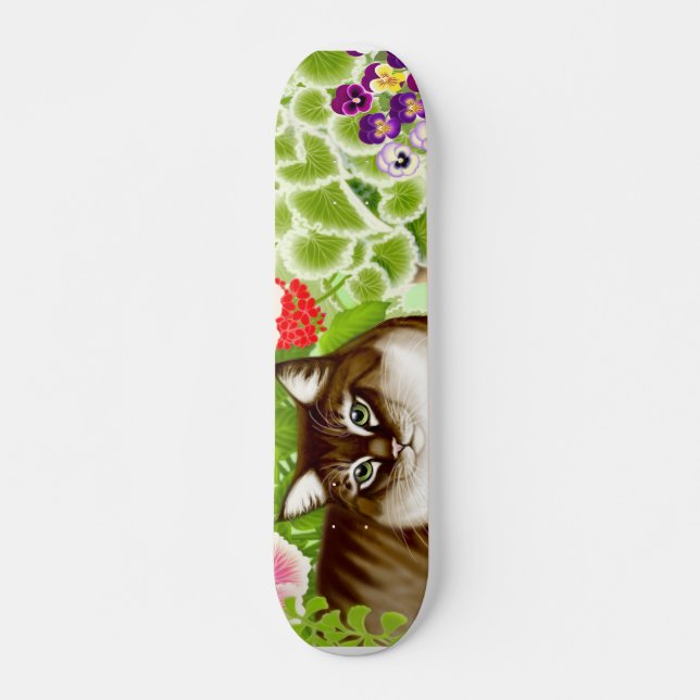 Kall kattSkateboard Mini Skateboard Bräda 18,7 Cm (Framsida)