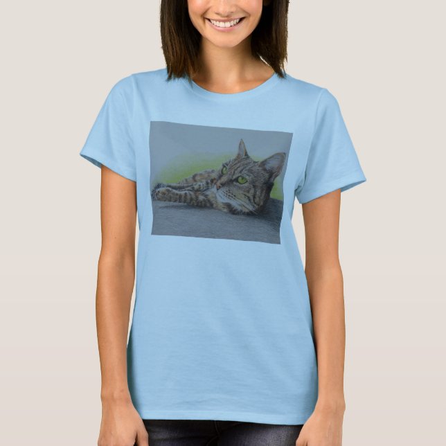 Kall kattT-tröja Tee Shirt (Framsida)