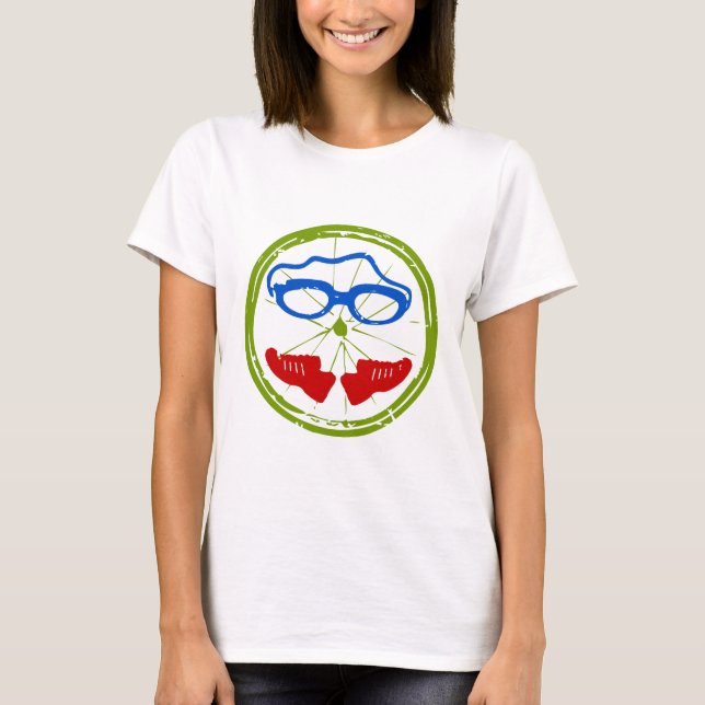 Kall konstnärlig design för Triathlon T-shirt (Framsida)