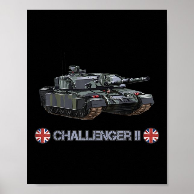 Kall Krig British Fv4034 Challenger 2 Heavy Tank Poster (Framsidan)