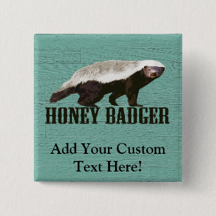 Kall lantlig honey badger knapp