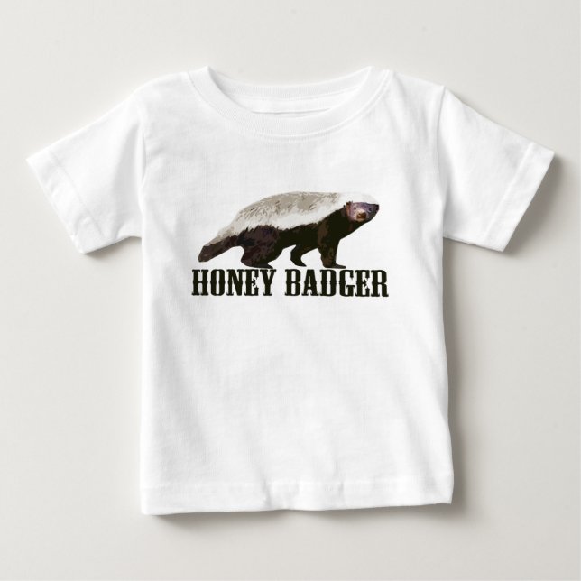 Kall lantlig honey badger tröja (Framsida)