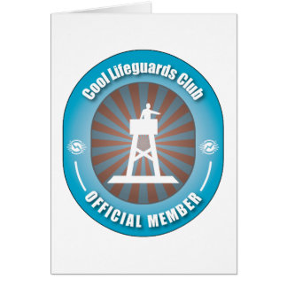 Kall livräddareklubb hälsningskort