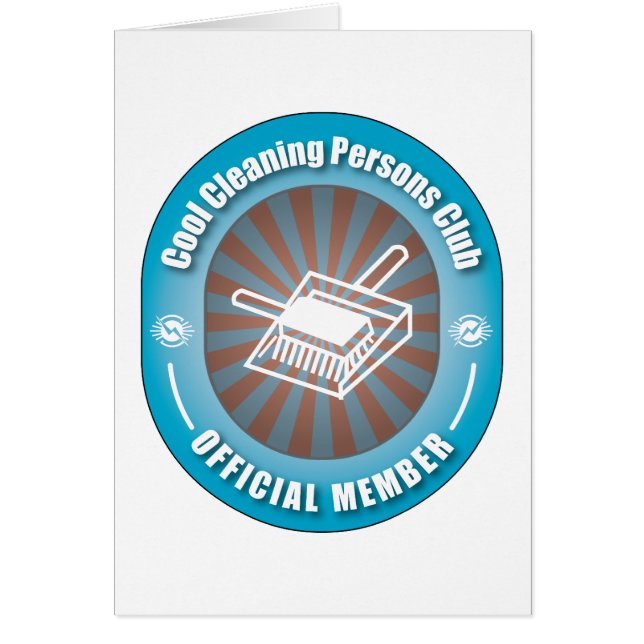 Kall lokalvårdpersonklubb hälsningskort (Framsidan)