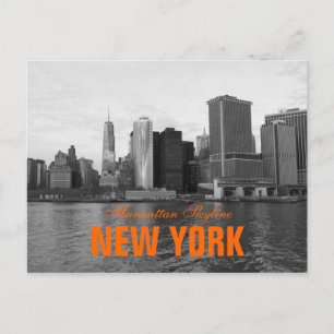Kall Manhattan horisont New York Vykort