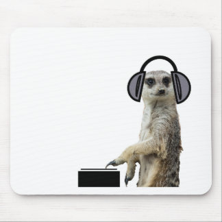 Kall meerkat dj för funky musmatta