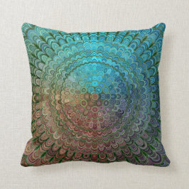 Kall metallblommaMandala Kudde