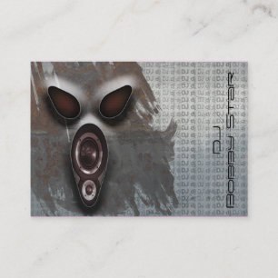 Kall metallisk skrivisitkort för dj visitkort