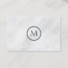 Kall Minimalist Monogrammed elegant marmor Visitkort